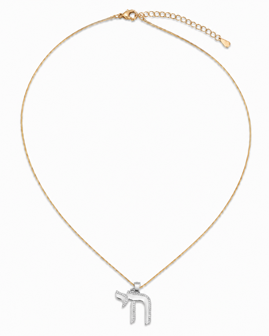 Every Day Silver Diamond Studded Chai