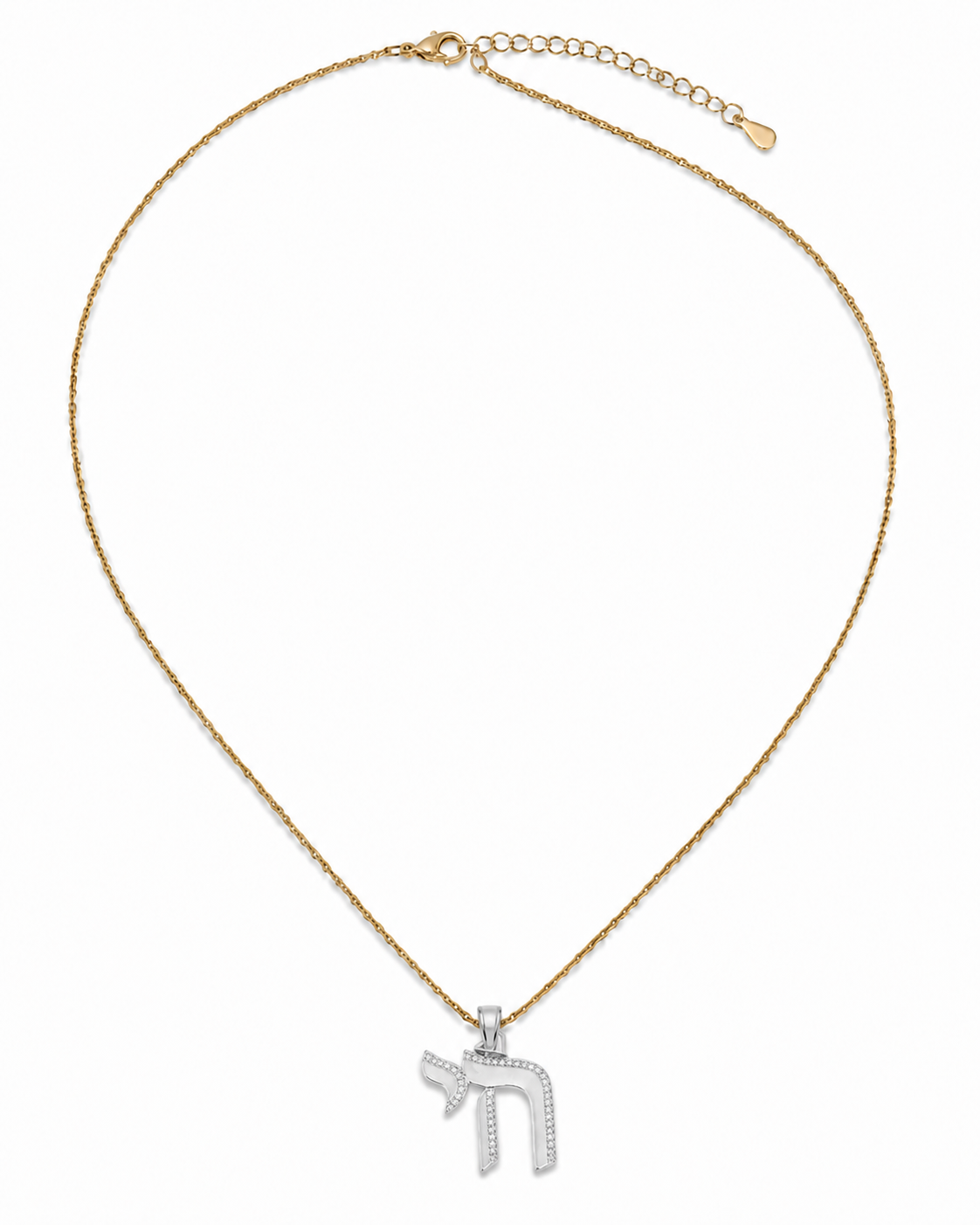 Every Day Silver Diamond Studded Chai